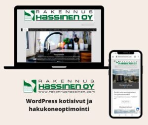 digitimantti, timanttikoti, rakennus hassinen, wordpress kotisivut, kotisivut rakennus hassinen